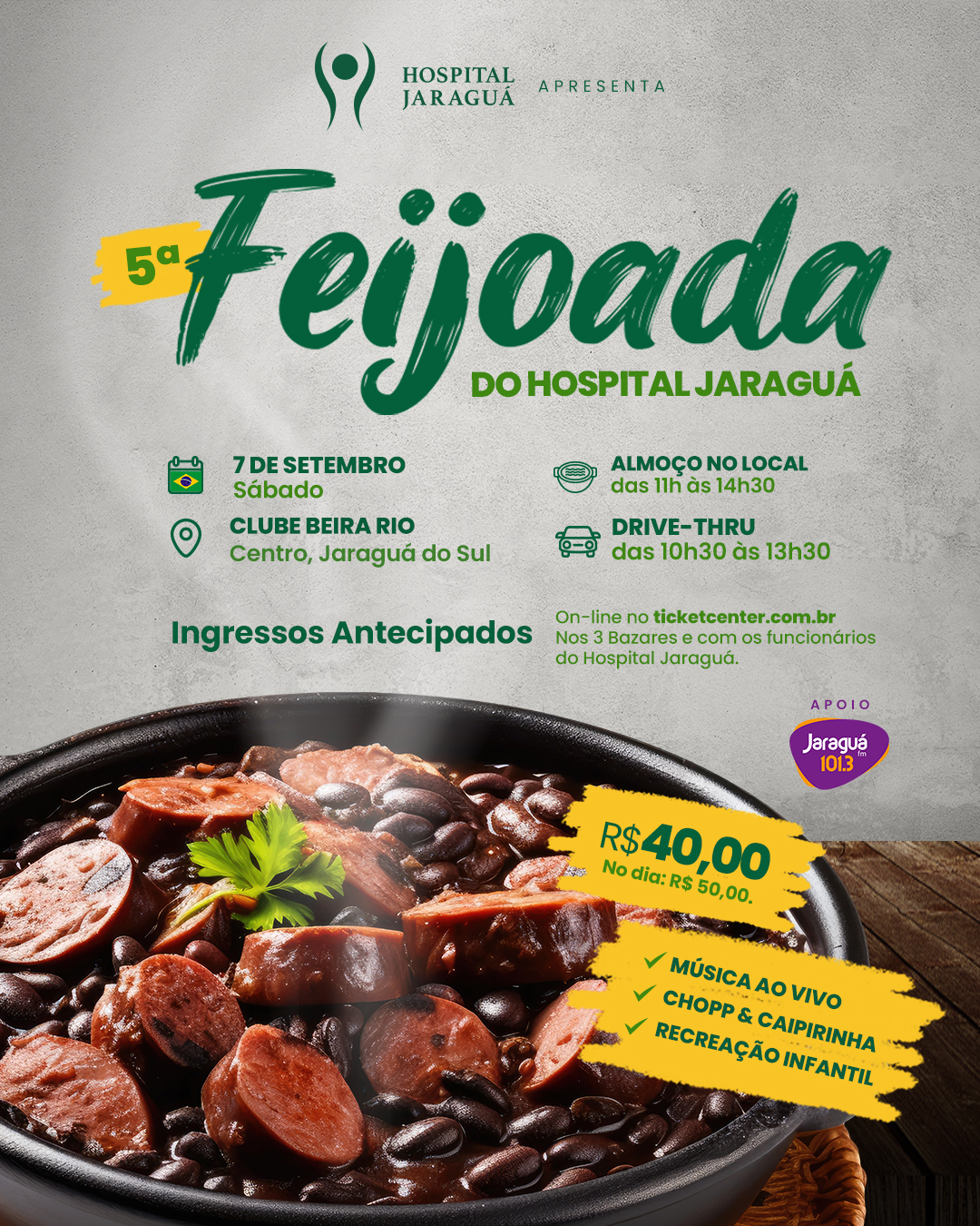 Feijoada do Hospital Jaraguá!